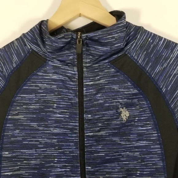 U.S. Polo Assn. Long Sleeve Zip Up Top size M - Picture 2 of 7